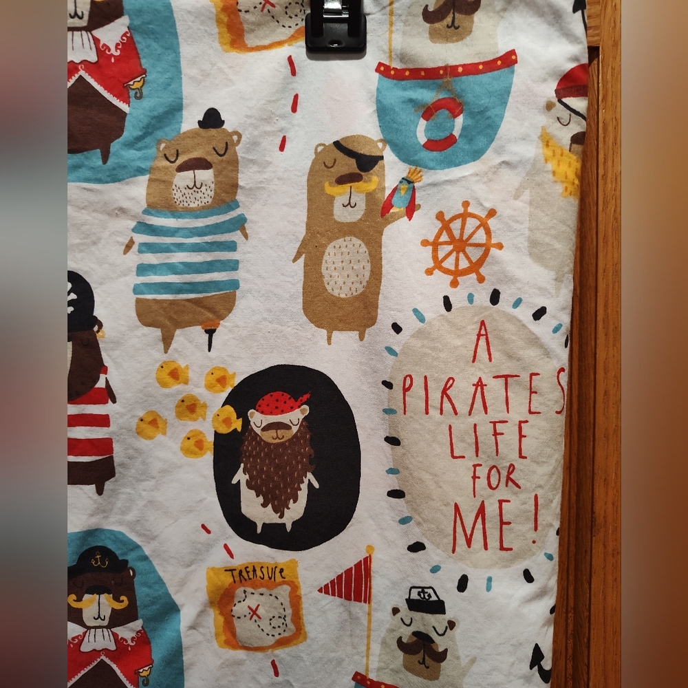 EUC Garnet Hill Pirate-Themed Kids Shower Curtain - Picture 3 of 6